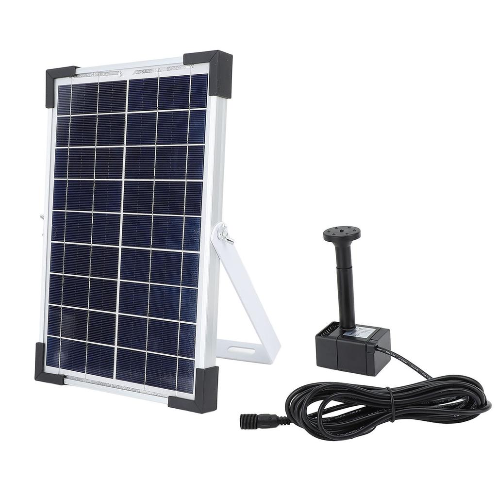 Solar Powered Water Pump Kit 150cm Lift 200L/H Flow Rate Water Fountain Pump for Bird Bath Garden