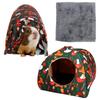 2Pcs Mini Guinea Pig Nest Cute Rabbit Squirrel Cage Hideout Washable Guinea Pig Bed Versatile Cage Accessories for Small Pet