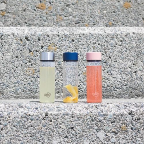 POKETLE 150ml Water Bottle, Slim and Lightweight, Tritan, BPA-Free, Clear, 150ml (Navy)