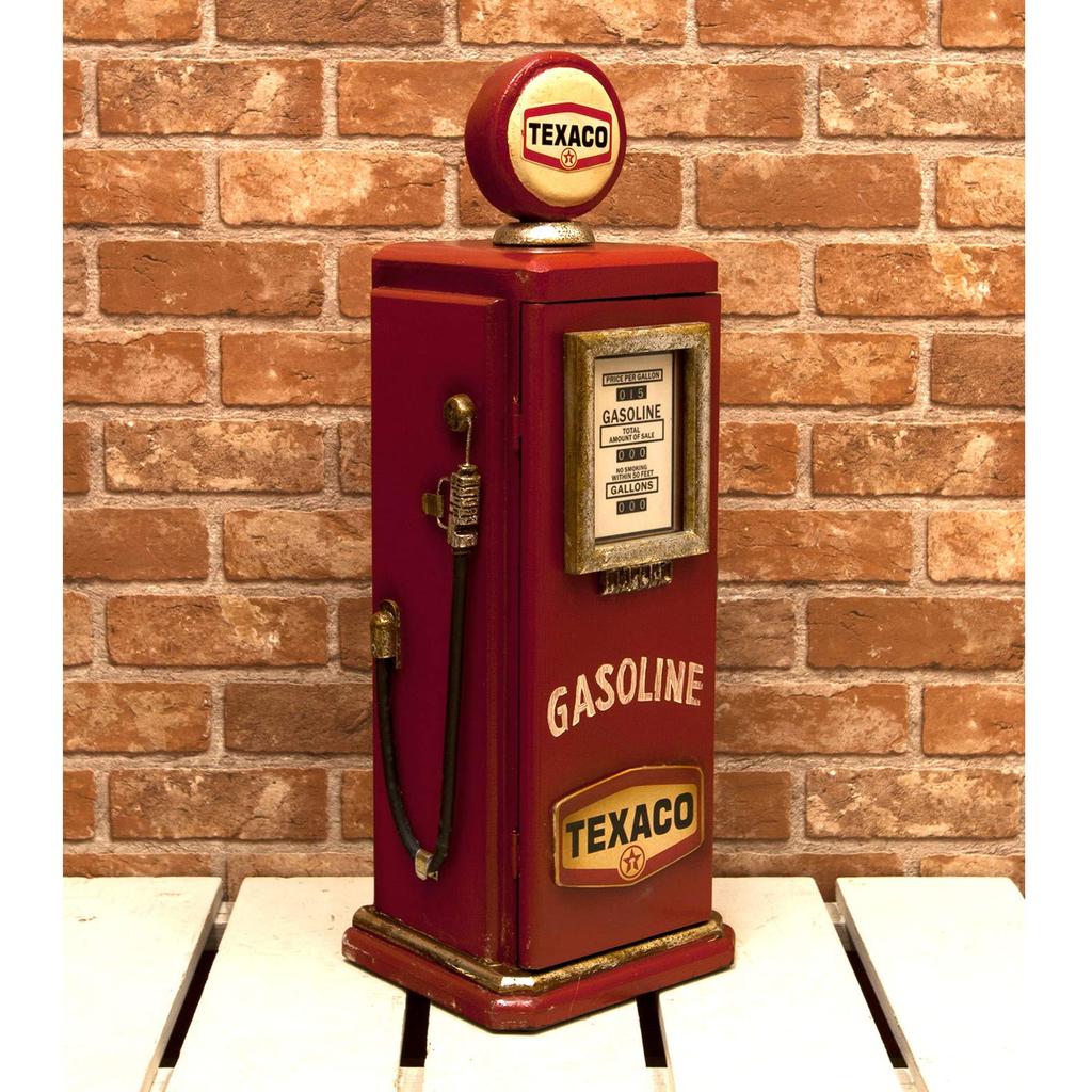 Akizuki Trading TEXACO Gas Pump Multi Cabinet 203MS3236S W19×D16.5×H53.5cm