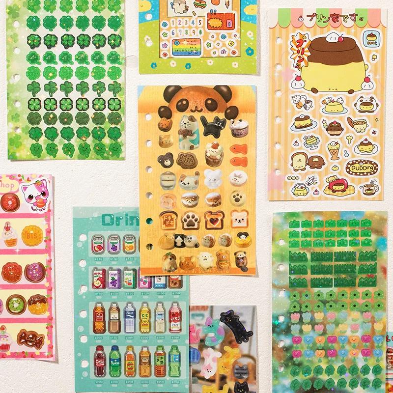 Y2K Stil 60 Blatt/Stück M5 Loseblatt Dekoratives Stickerbuch Kawaii Cartoon Geformtes Stickerbuch Goo Karte Schreibwarensticker