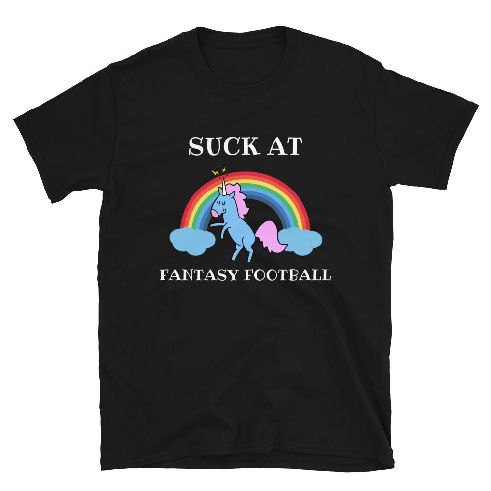 Suck at Fantasy Football T-Shirt Funny Gifts for Fantasy Football Lovers M