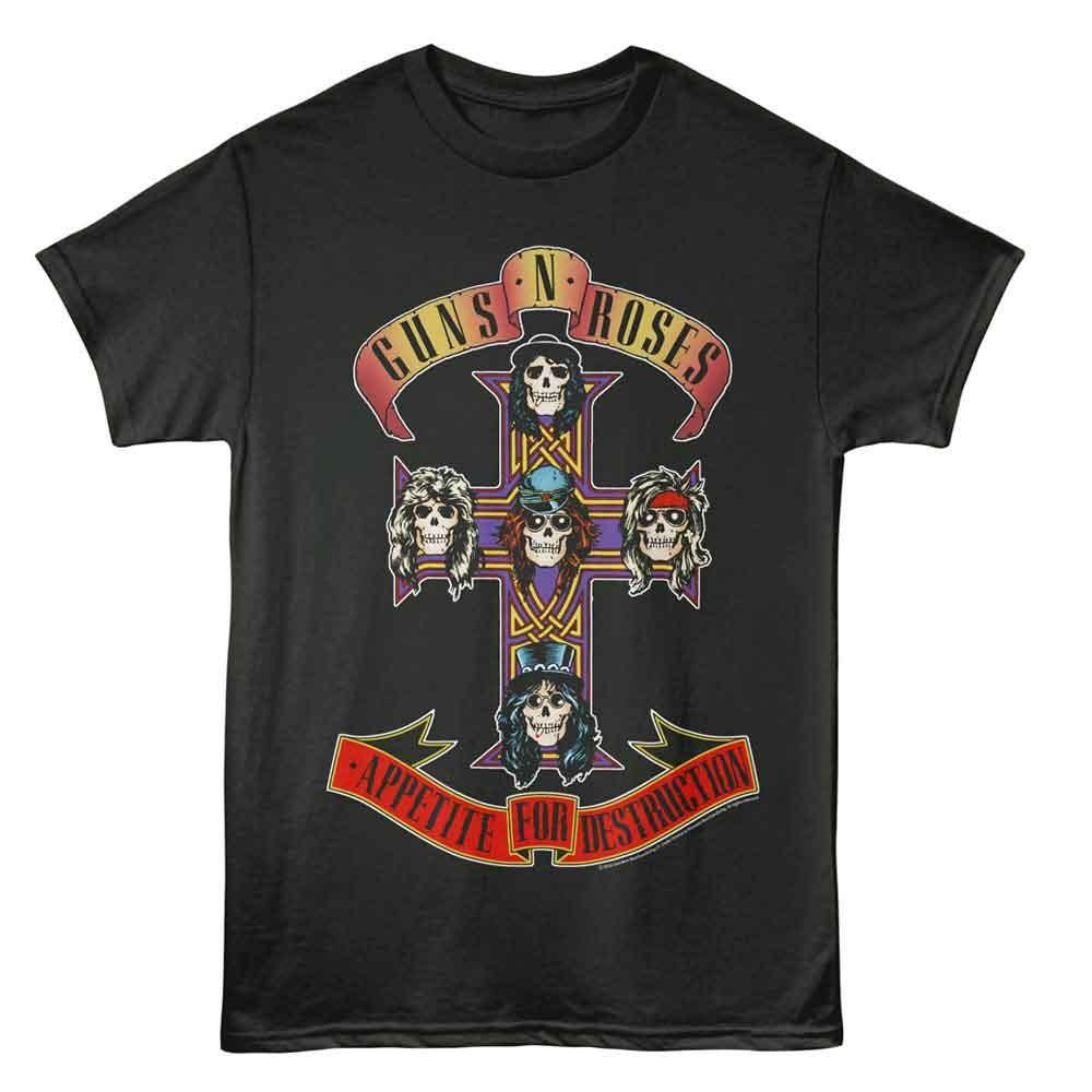 Guns N  Roses Appetite For Destruction Smoke Music Shirt XXL