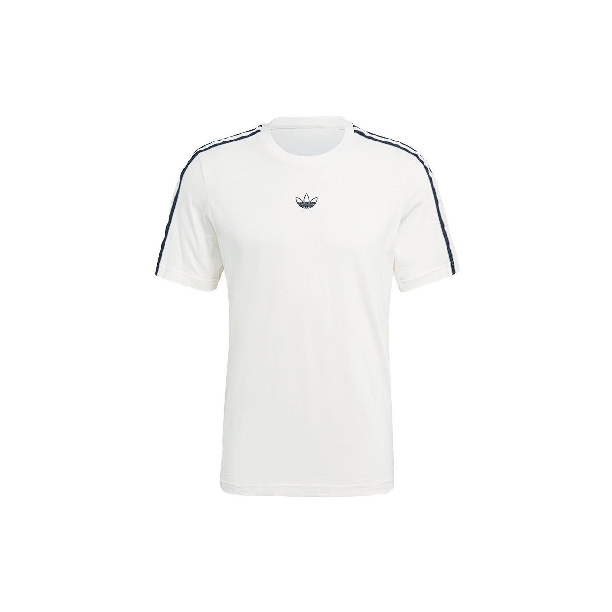 adidas originals MENS Sprt 3 Stripe T Casual Sports Crew-neck Short Sleeve White Men s GN2422 M