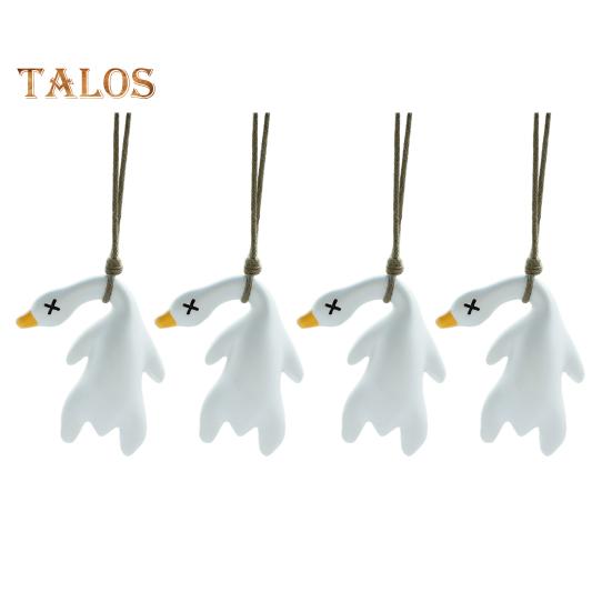 

4 шт. жареная утка подвеска для автомобиля цвет меняющая утка качели украшение УФ индикатор температуры милый подвеска для зеркала заднего вида домашний офис декор S