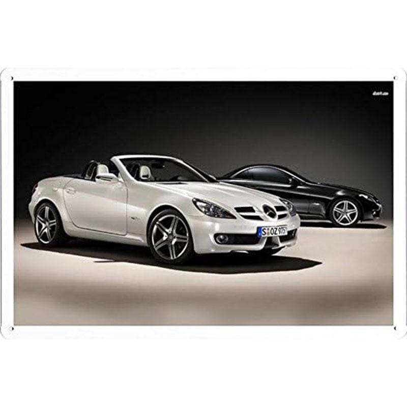 Auto Metal Tin Signs Plaque Sports Car Wall Decoration Vintage Art Posters Iron Painting for Man Cave Home Cafe Garage Club Bar