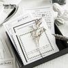 Retro White Kraft Paper Memo Pad - Life Imprint Series, 50 Sheets, 6 Styles for Collage & Writing
