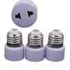 1Pcs Lamp Socket Us/Eu Without Light Practical White E27 Plug Bulb Holder Light Fixture Bulb Base Adapter Diy Accessories