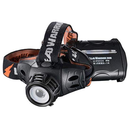 Aurora Japan Ohm Electric LED Waterproof Headlight 331Z 370 Lumens LC-SY331Z-K