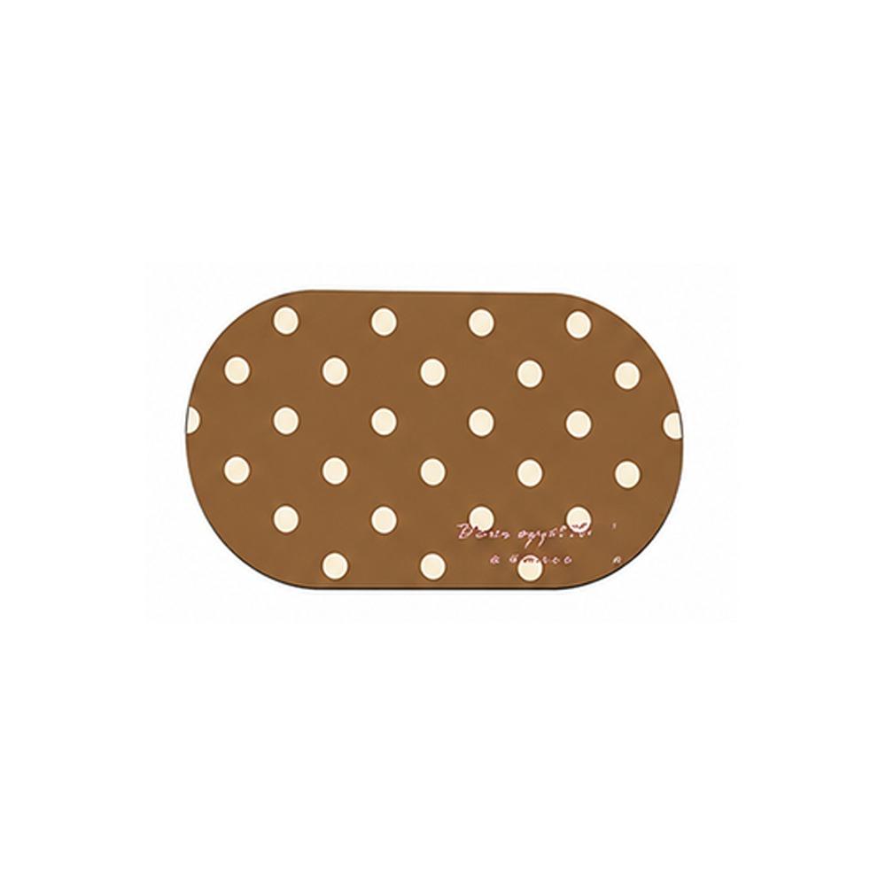 Oval Entrance Doormat Diatom Mud Door Rug Durable Kitchen Floor Mat Home Entryway Brown-40x60cm