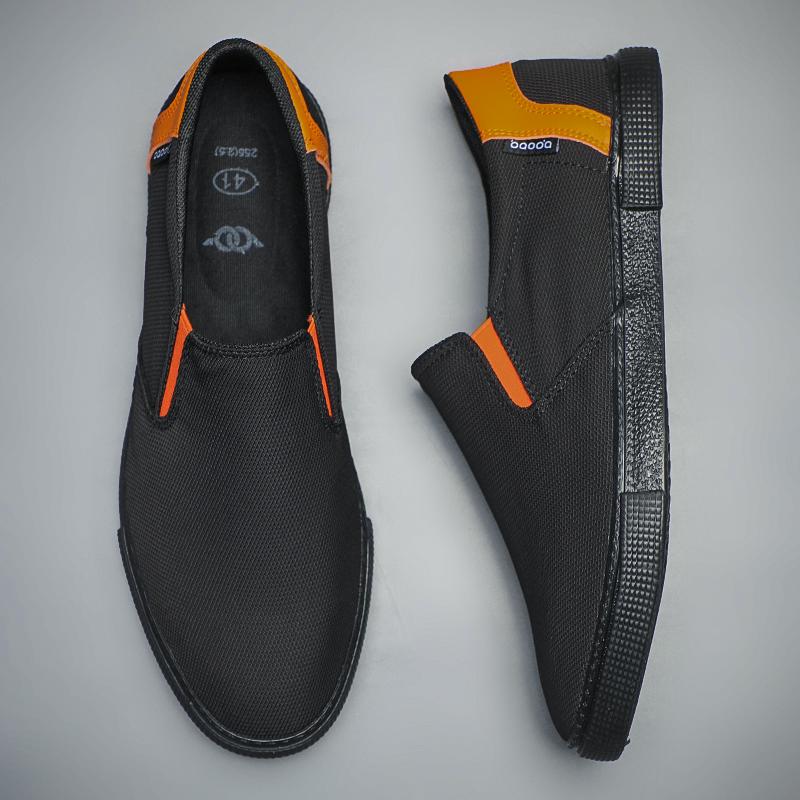 Fashion Mens Shoes Non Slip Casual Sneakers Slip on Comfortable Light Walking Shoes for Unisex Women Flats Soft Canvas Shoes BD24061