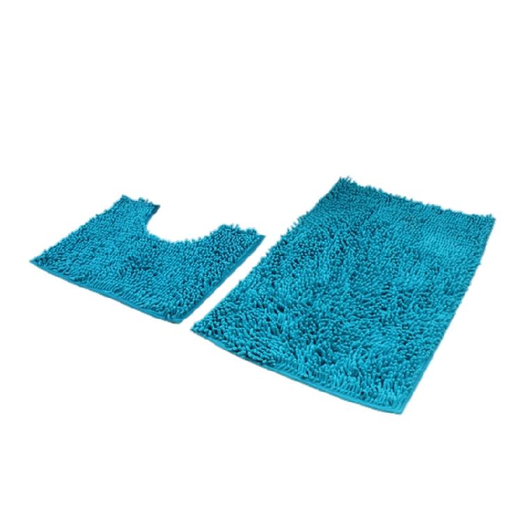 Set aus 2 Badezimmerteppichen Toilettenteppichen Super saugfähige Bodenmatten Europäische Dekoration