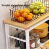 Bieying 3-Tier Kitchen Storage Shelf with Chopping Table