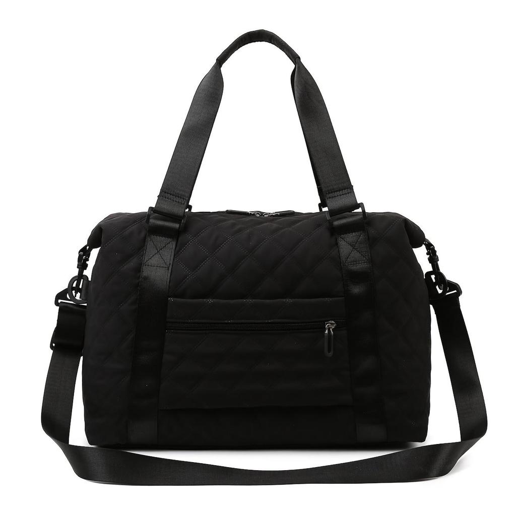 Universal large capacity travel bag for men and women, can be held and cross-body, suitable for travel, gym, storage and separation of wet and dry