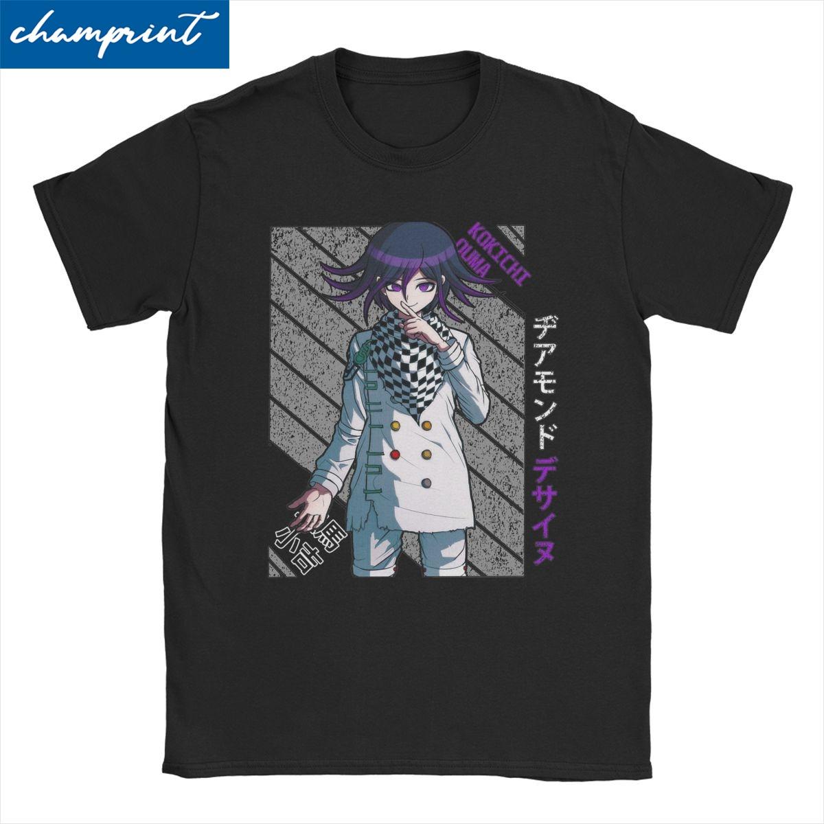 Kokichi Ouma V3 Japanese Anime Men Women s T Shirt Danganronpa Tee Shirt Short Sleeve Round Collar T-Shirt 100% Cotton Gift Tops S разноцветный