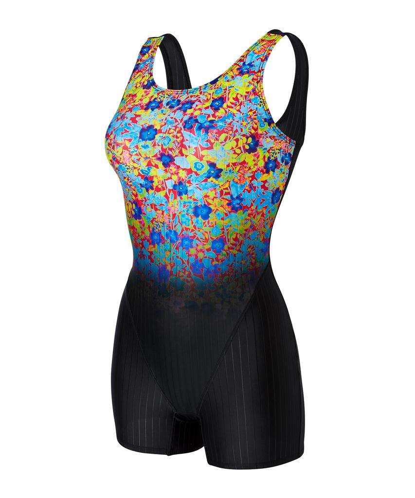 Laelliseupocheu [Rslh432 Mlt] Flori Aqua U-Back Swimsuit Multi