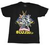 Women's Graphic Tee My Hero Academia Adult T-Shirt - Giant Group Attacking Over Logo