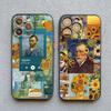 Vintage Van Gogh Phone Case for iPhone 16 13 12 Mini 15 11 14 Pro Max Illustration Case for iPhone 8 7 Plus SE X XS XR Cover