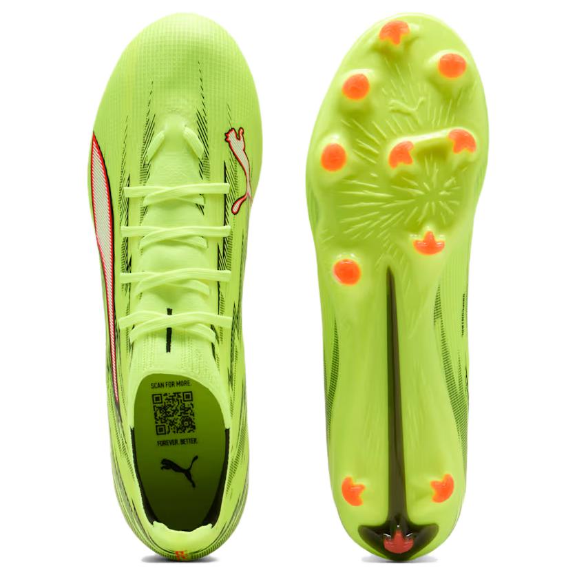 Puma Ultra 6 Match Comfortable Ag Fg Support Soccer Shoes Unisex Soccer Shoes Lime-Green 108687-01