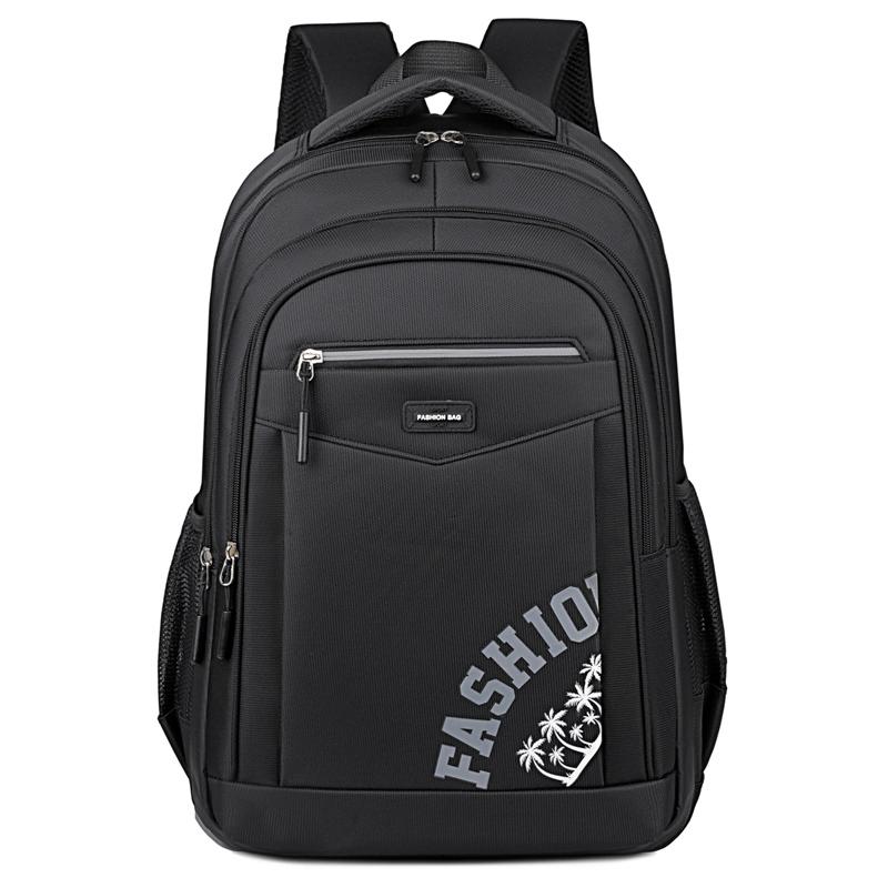 

Рюкзак большой вместимости, мужской и женский студенческий рюкзак для компьютера, многокарманный, водонепроницаемый и износостойкий рюкзак для поездок на работу 14 inches чёрный