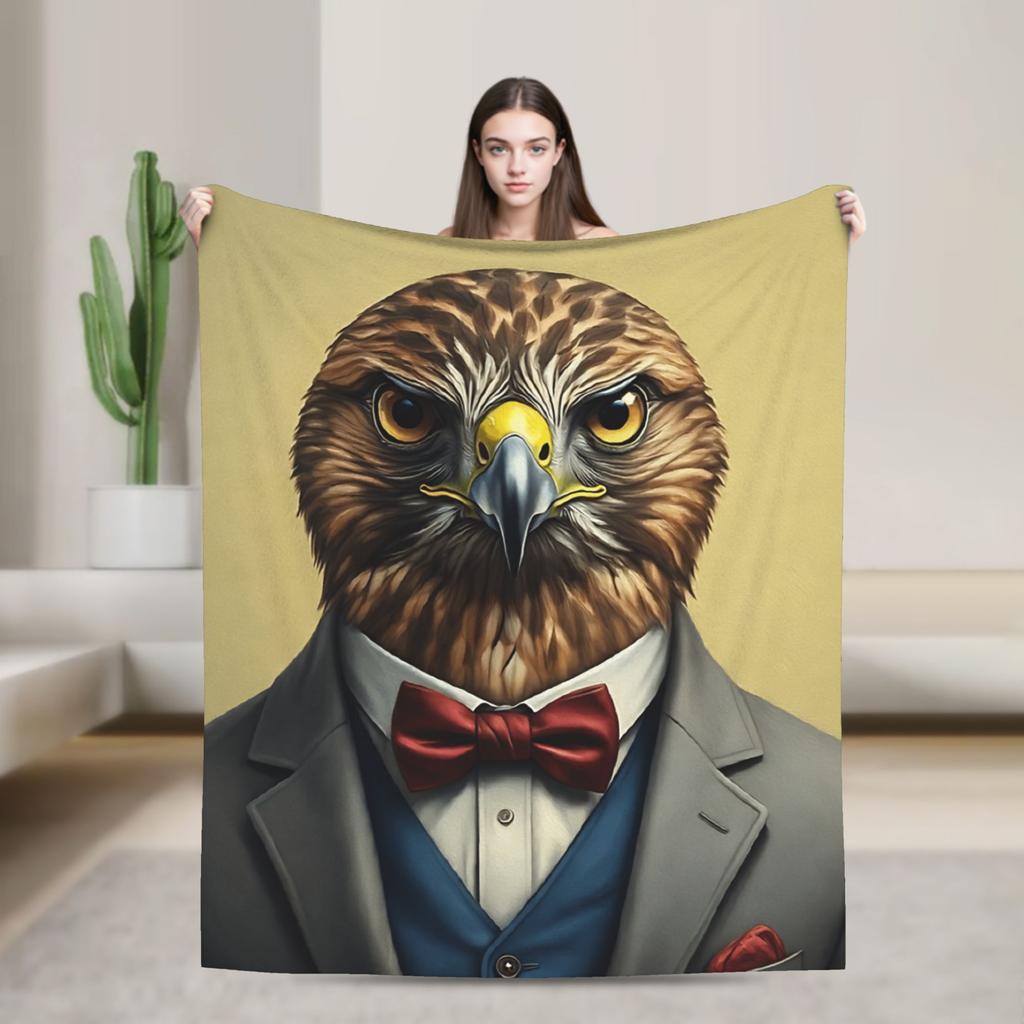 The Dapper Animals Blanket Quality Warm Soft Throw Blanket Autumn Girls Boys Couch Chair Fluffy Bedspread