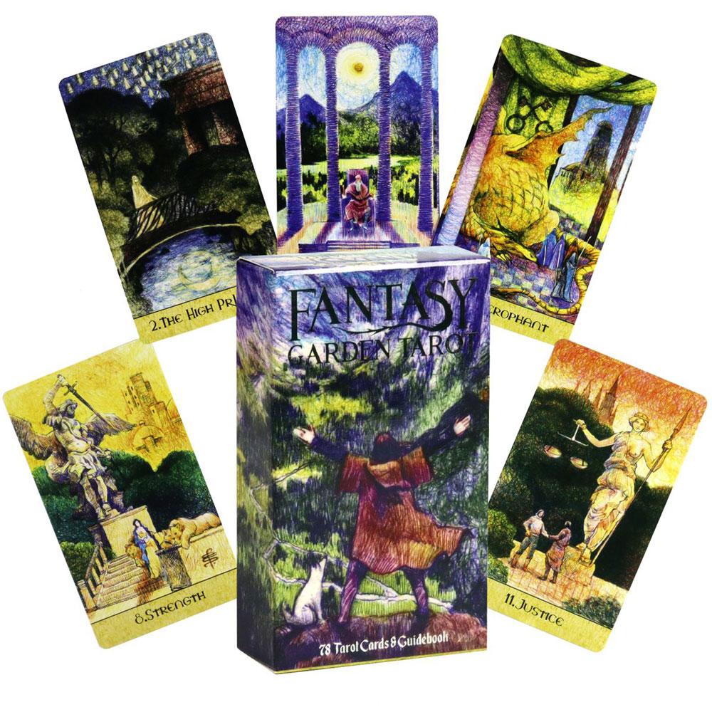 Fantasy Garden Tarot Leisure Entertainment Card Family Gathering Divination Deck Board Playing Game Cards