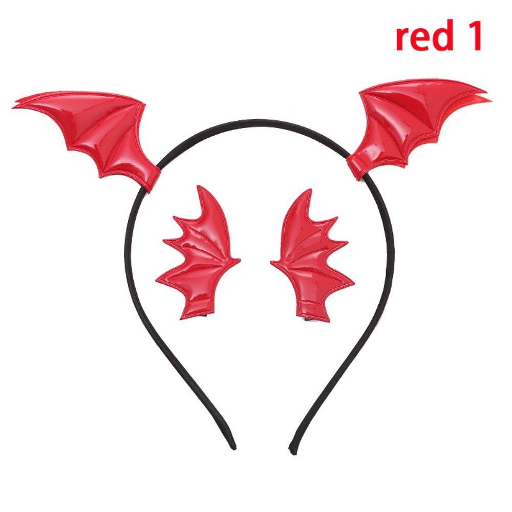 Gothic Bat Headband Costume Hair Hoops Wash up/Makeup Hair Clip Hoop Set  Adults Kids