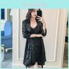 Silky Spring Summer Womens Sleeveless Sleepwear Set With Vneck And Side Slits For Home Comfort