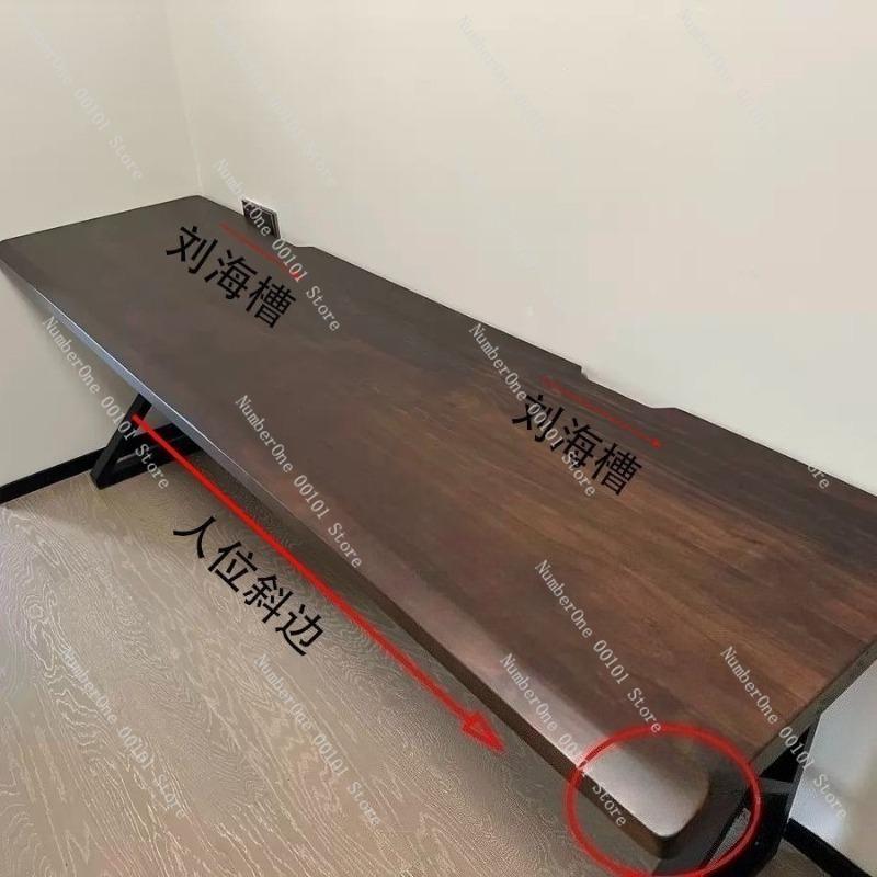 Solid Wood Large Board Gaming Table, Double Computer Desk, Desktop, Bedroom Home Office Desk, Double Office Desk, Long Workbench