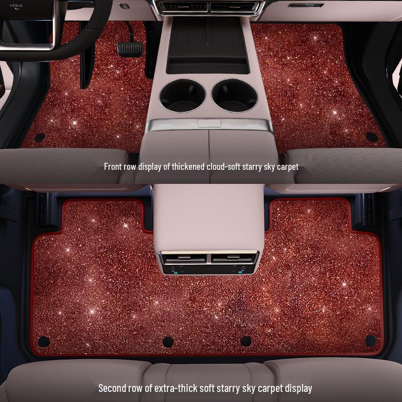 Ideal i6/i8 Starry Sky Carpet Floor Mats - Enhanced Velvet Car Accessories