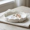 Non-Slip Base Minimalist Flower Key Dish Plastic Floral Decorative Holder  Vanity Tabletop