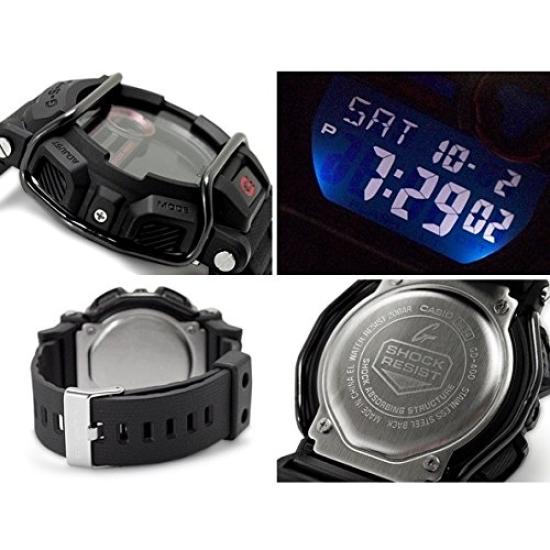 Protector 20 ATM Water Resistant Digital Plastic Strap Watch for Men G-SHOCK (GD-400-1, GD-400-2, GD-400-3, GD-400-4, GD-400-9) (G-400-1 (Black))