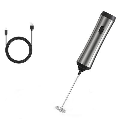 Elektrischer Milchaufschäumer, Elektrischer Milchaufschäumerstab USB Wiederaufladbarer Handlicher Handaufschäumer Schneebesen für Kaffee, Latte