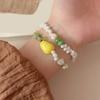Pear Shaped Resin Bead Stretchy Stackable Bracelet Elastic Wristband For Women Trendy Jewelry Gift