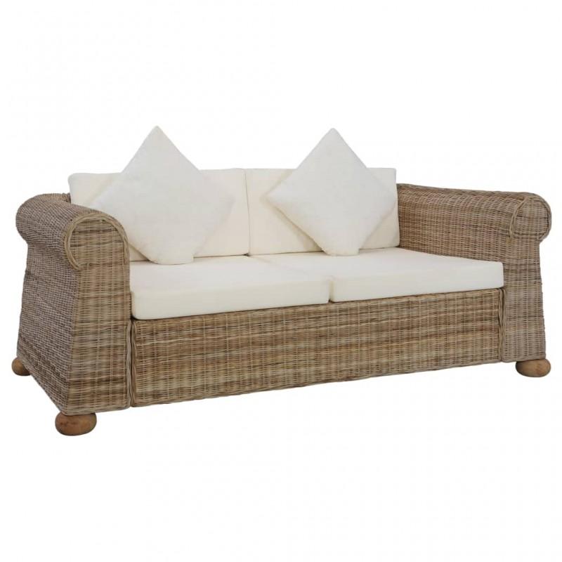 Day and Night - Day and Night 2-seater Sofa with Natural Rattan Cushions