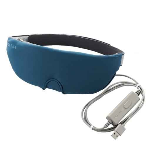 

ELECOM Eye Mask, USB-Powered, Two-Temperature Adjustment (42℃/47℃), Warming, Light Blocking, Relaxing, Sleeping, Washable, with Automatic Power-Off
