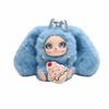 Big Ear Rabbit Plush Keychain Ornaments Car Key Ring Cute Bunny Doll Pendant  Gift For Girls