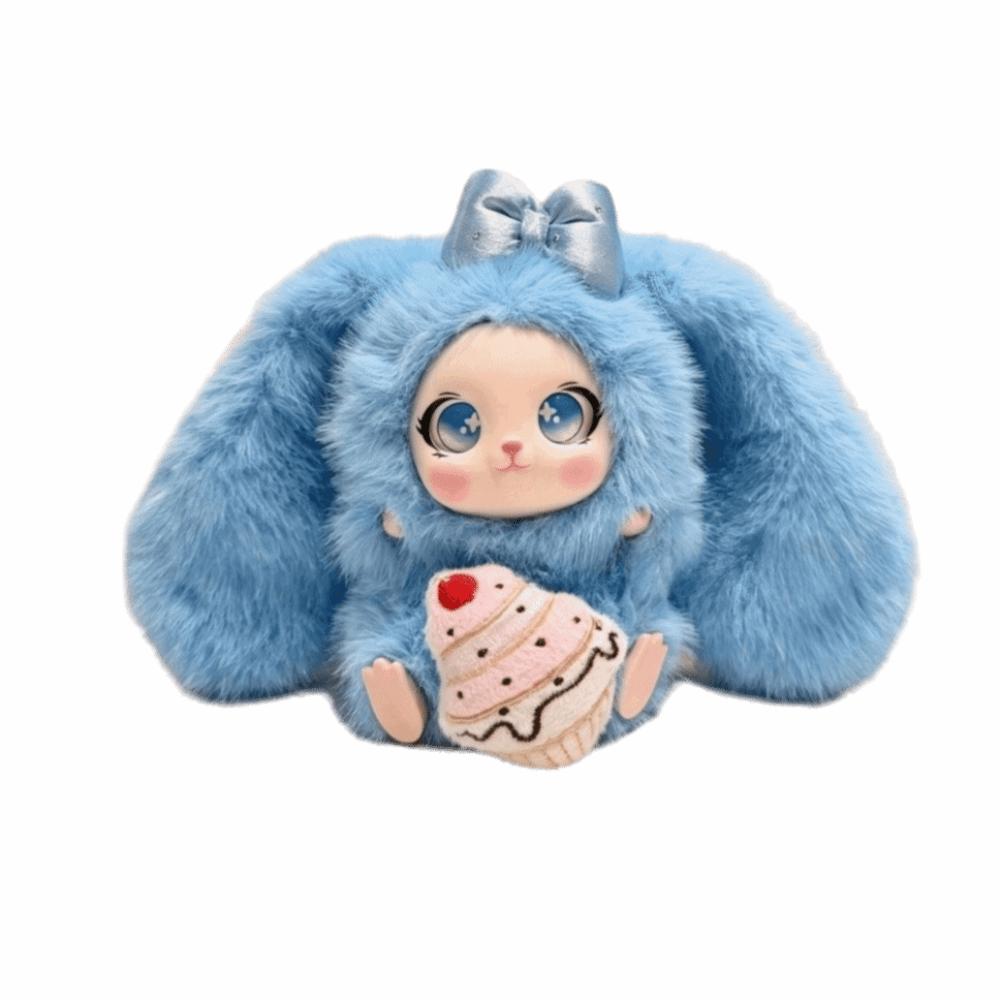 Big Ear Rabbit Plush Keychain Ornaments Car Key Ring Cute Bunny Doll Pendant Gift For Girls