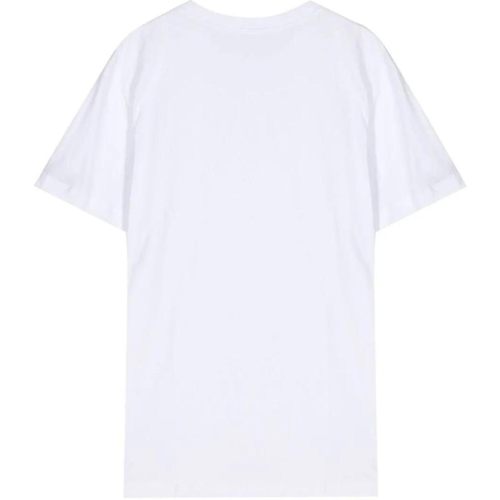 Calvin Klein Graphic Print Straight Cut Crew Neck Short Sleeve T-Shirt Men Tops White J30J324640-YAF