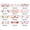 Playful Ghost Halloween Waterproof Face Tattoos - Cute Temporary Witch Makeup Stickers