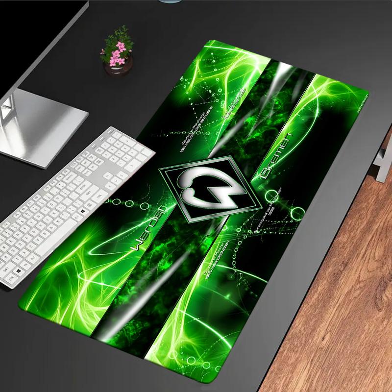 Grünes Bremen Muster Mauspade, Gummiunterseite, Mauspade für Gamer und Bürogebrauch, Gaming Schreibtisch, Leicht zu reinigende Matte Weihnachtsgeschenke für Fans