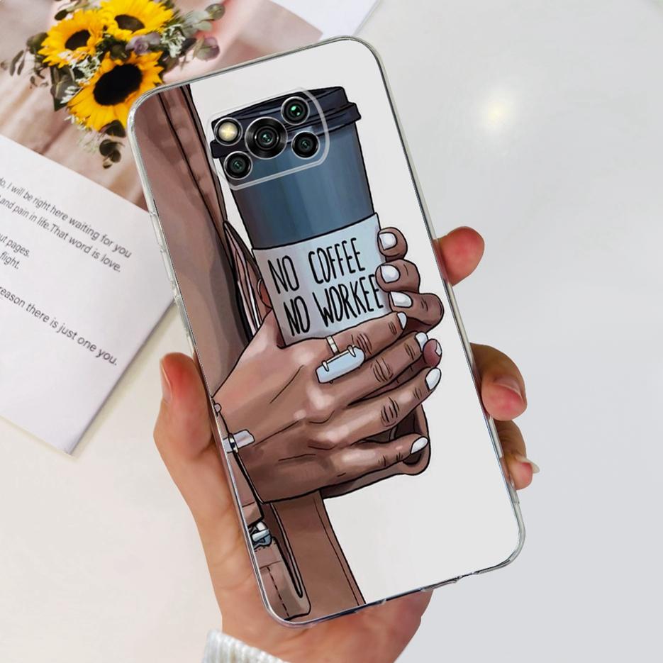 För Xiaomi Poco X3 Pro Fodral Ny Mode Målat Skydd Genomskinligt Silikon Mjukt TPU Telefonfodral För Xiaomi Poco X3 NFC PocoX3 Pro Skal