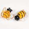 5 Stück Gelbe Süße Bienen Anhänger Perlen Für Schmuckherstellung Zubehör Glasmaterialien Tier Spacer/Lose Perle DIY Armbänder Zubehör