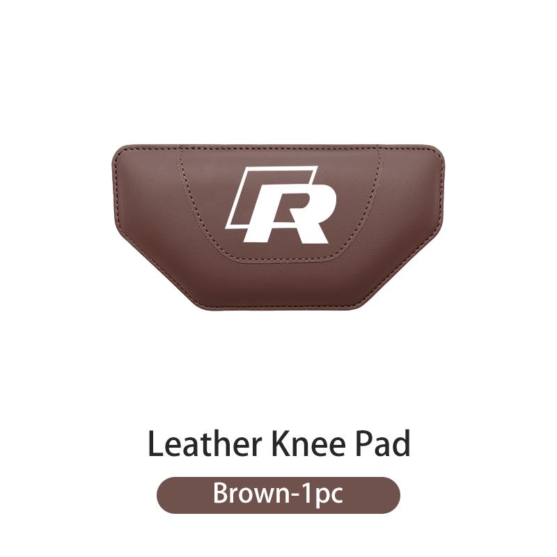 Hub Caps For Volkswagen VW Car Knee Support Cushion Auto Trapeze Leather Anti Fatigue Leg Pad Golf 4 5 6 7 Polo Jetta Sagitar Ma