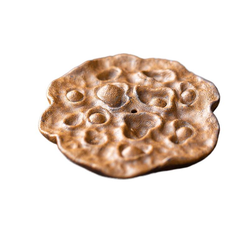 Creative Sauce Glazed Lotus Coarse Teapot Cover Holder Traditional Frame Zisha Pot Lid Shelf Teaware Supplies Ornaments craft