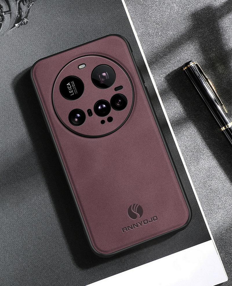 

Matte Plain Leather Case For Xiaomi 15 Ultra Mi15 ultra Xiaomi 14T Pro mi14T Built-in Metal Car Mount Holder Cover xiaomi 14T pro