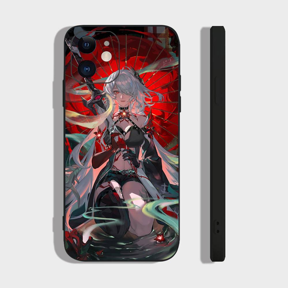 Acheron Animated Game Honkai Star Rail Phone Case For IPhone 17 Air 16 15 14 13 Pro Max 11 12 Black Silicone Cover