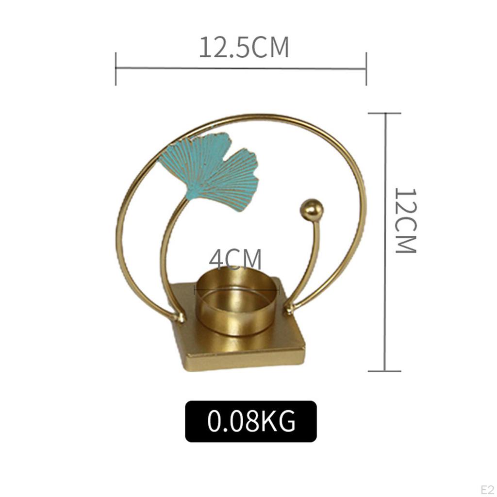 Candleholder Centerpiece Tealight Candle Holder Leaf Decorative Stand for