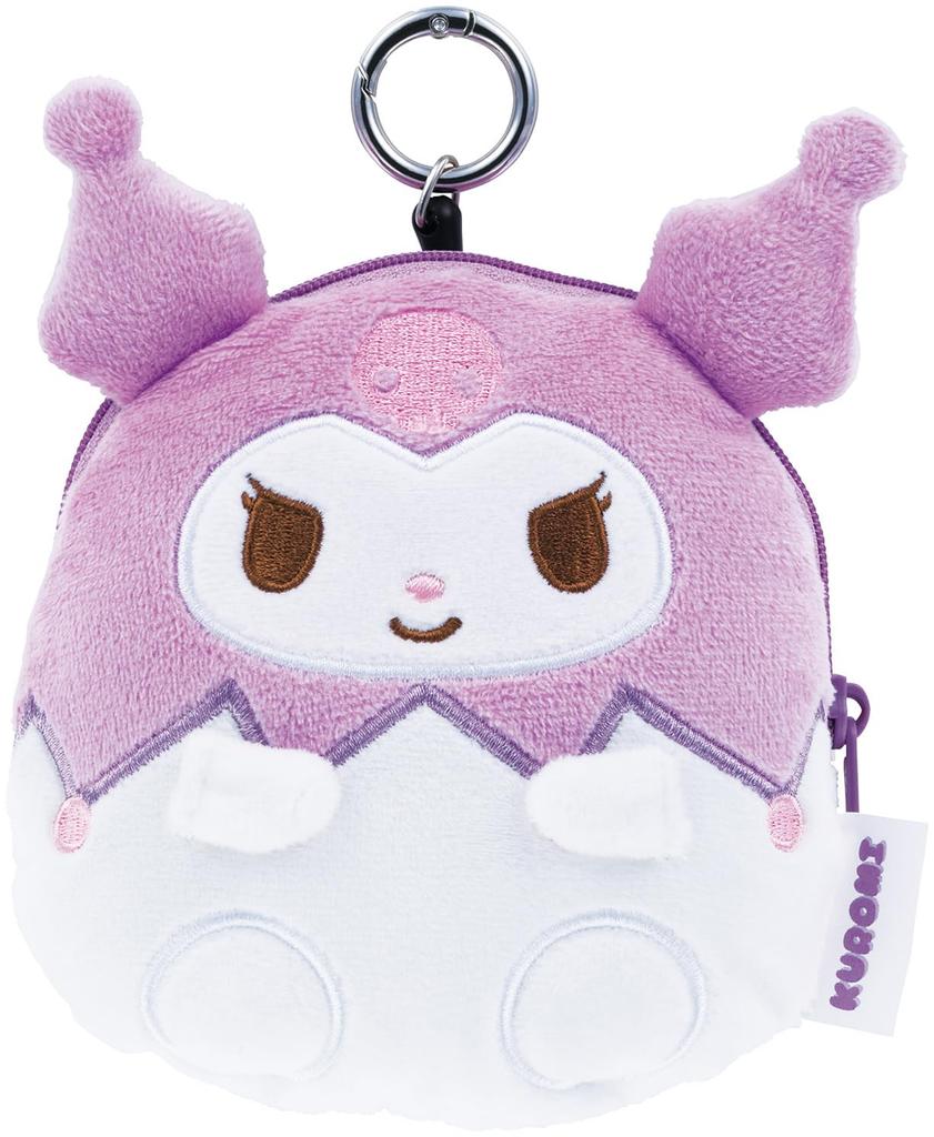 Skater Plush Pouch with Sanrio Kuromi Reel, ZRNP1-A