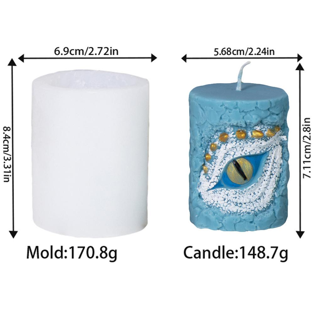 

Dragon Silicone Candle Mold Dragon Eye Pillar Gypsum Casting Mold Cute Dragon Resin Epoxy Plaster Clay Silicone Molds Home Decor